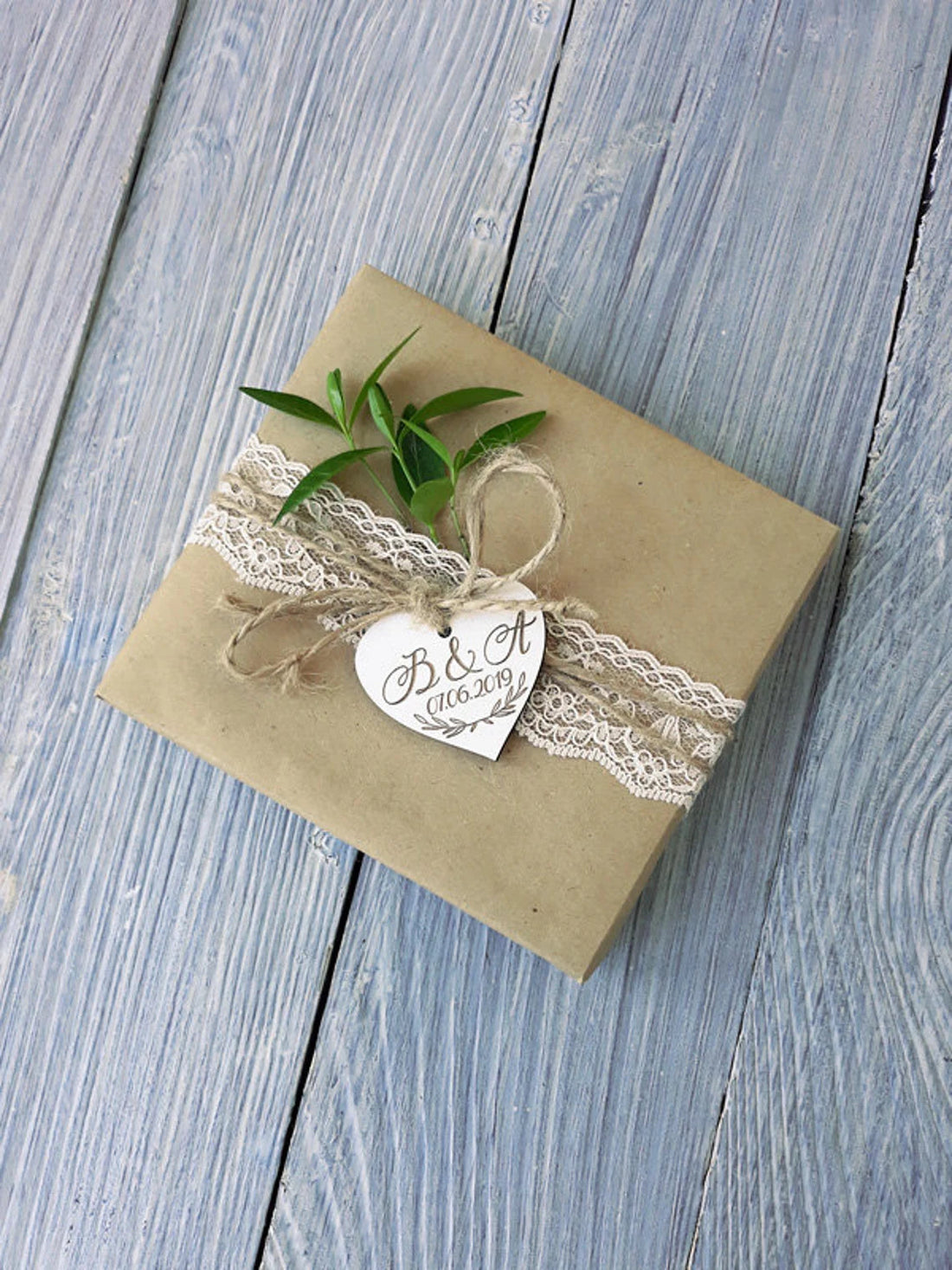 Tag bomboniere personalizzate cuore Idea's Cottage