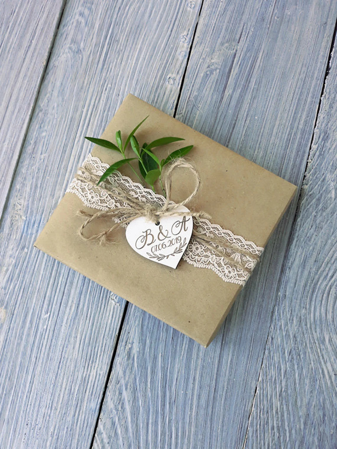 Tag bomboniere personalizzate cuore Idea's Cottage