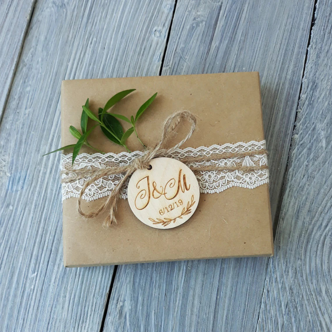 Tag bomboniere personalizzato cerchio Idea's Cottage