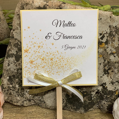 Ventaglio matrimonio tema stelle