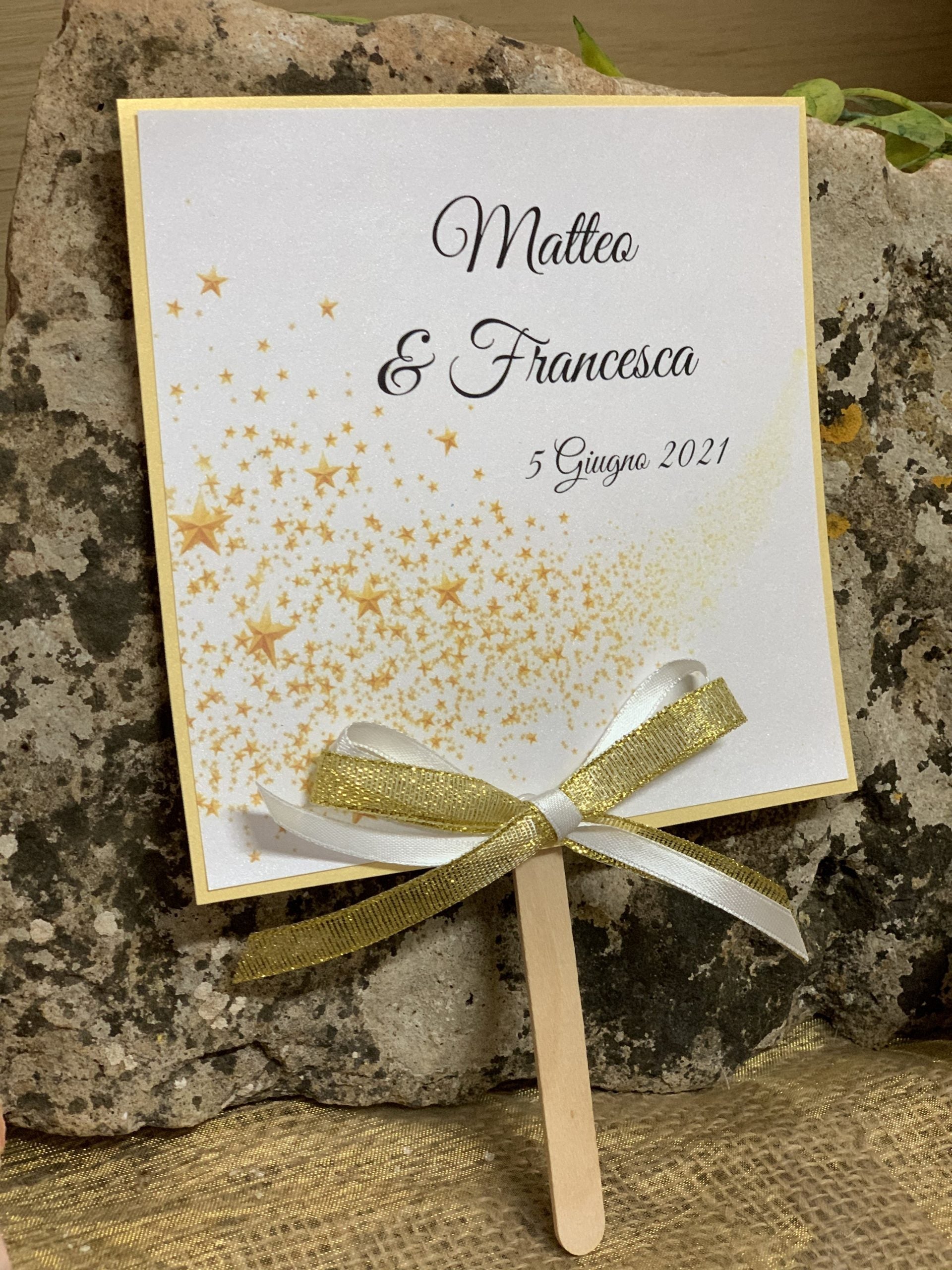 Ventaglio matrimonio tema stelle 2