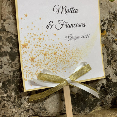 Ventaglio matrimonio tema stelle 2