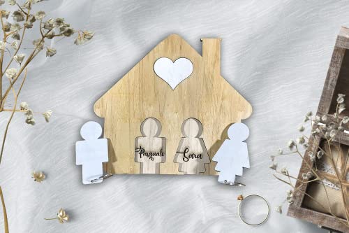 Portachiavi da parete personalizzato Idea's Cottage