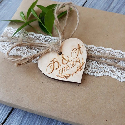 Tag bomboniere personalizzate cuore Idea's Cottage