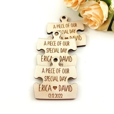 Tag bomboniere personalizzato puzzle Idea's Cottage
