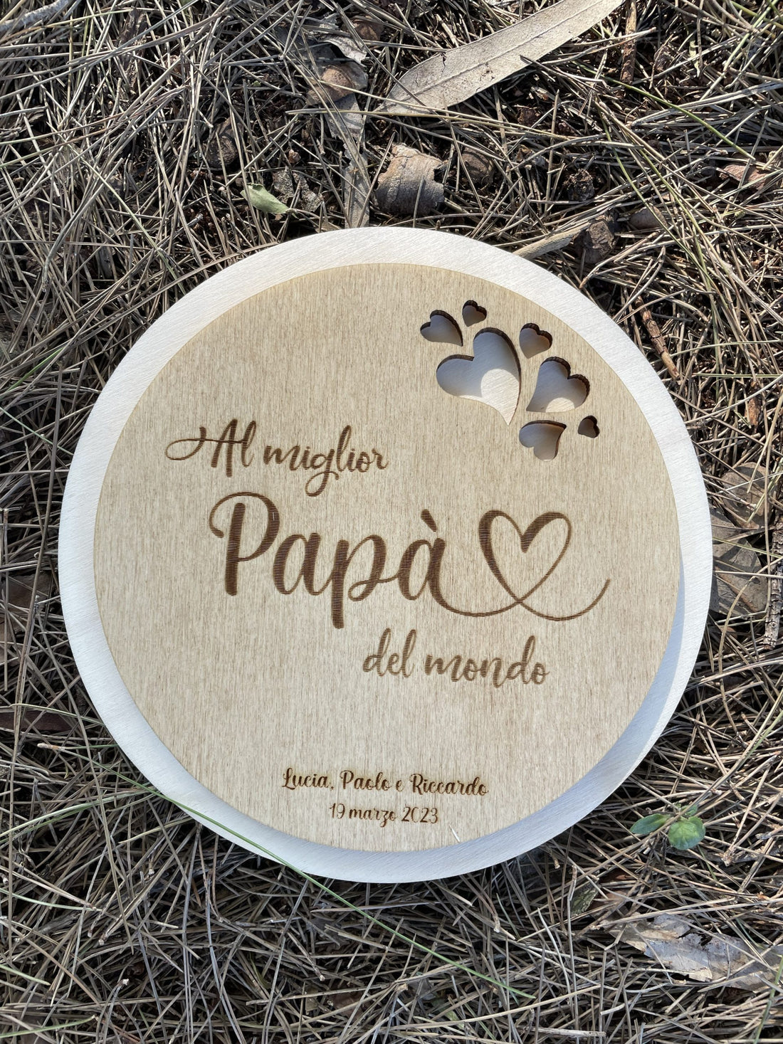 Sottopentola personalizzato per Papà con dedica Idea's Cottage