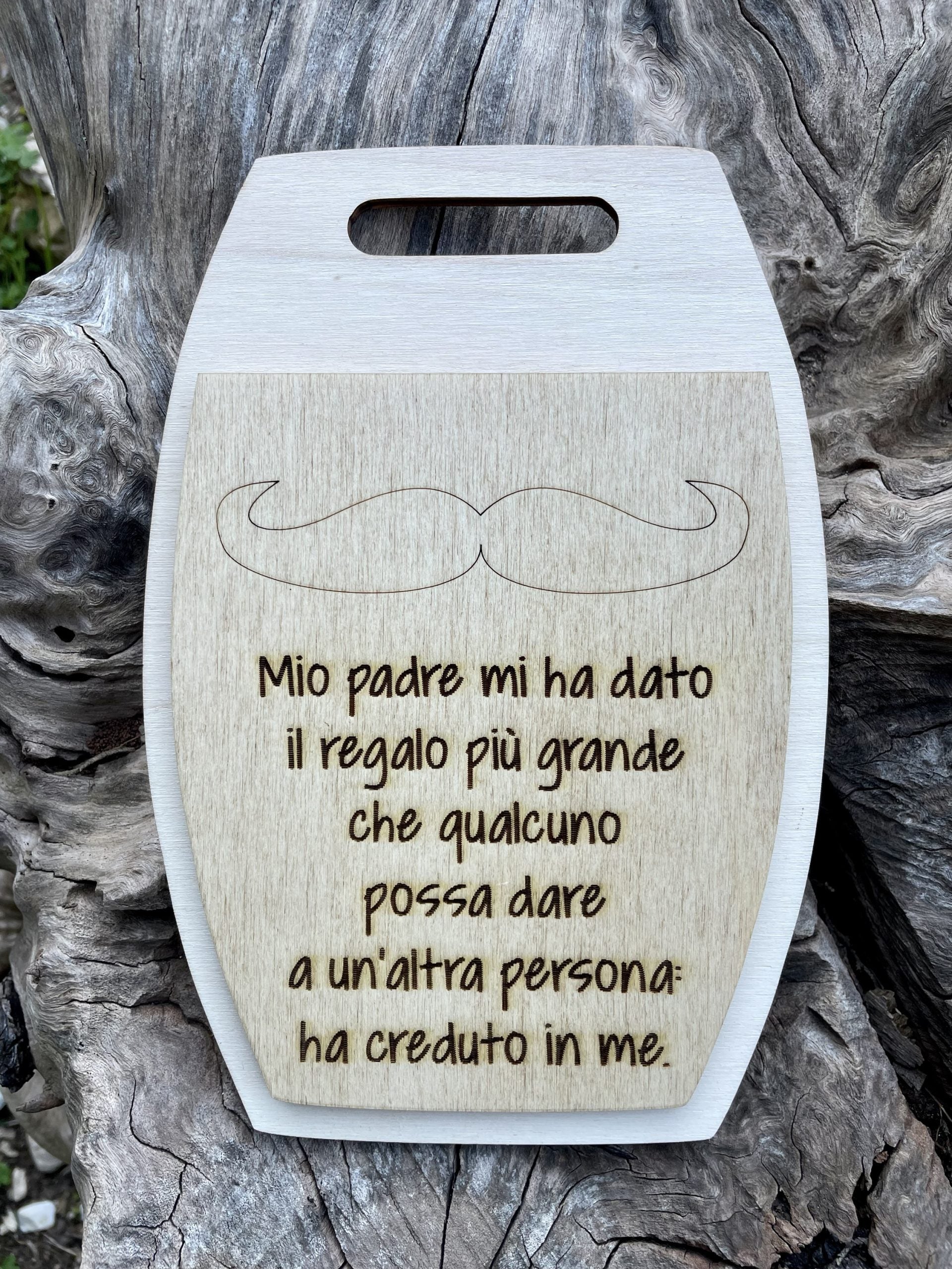 Tagliere personalizzato per Papà con dedica Idea's Cottage