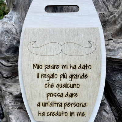 Tagliere personalizzato per Papà con dedica Idea's Cottage