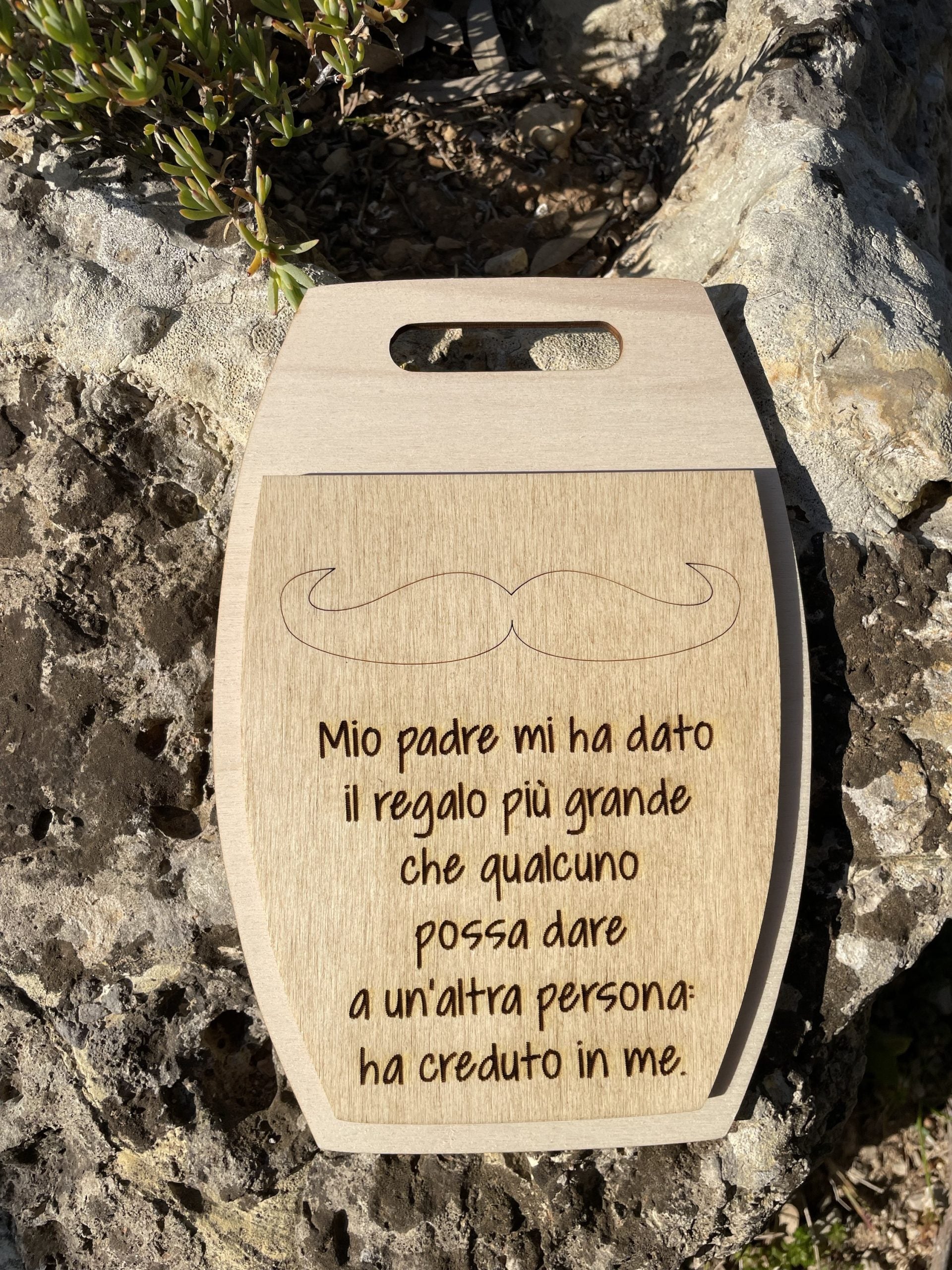 Tagliere personalizzato per Papà con dedica Idea's Cottage