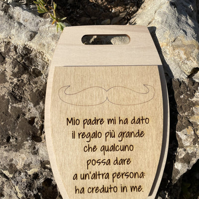 Tagliere personalizzato per Papà con dedica Idea's Cottage