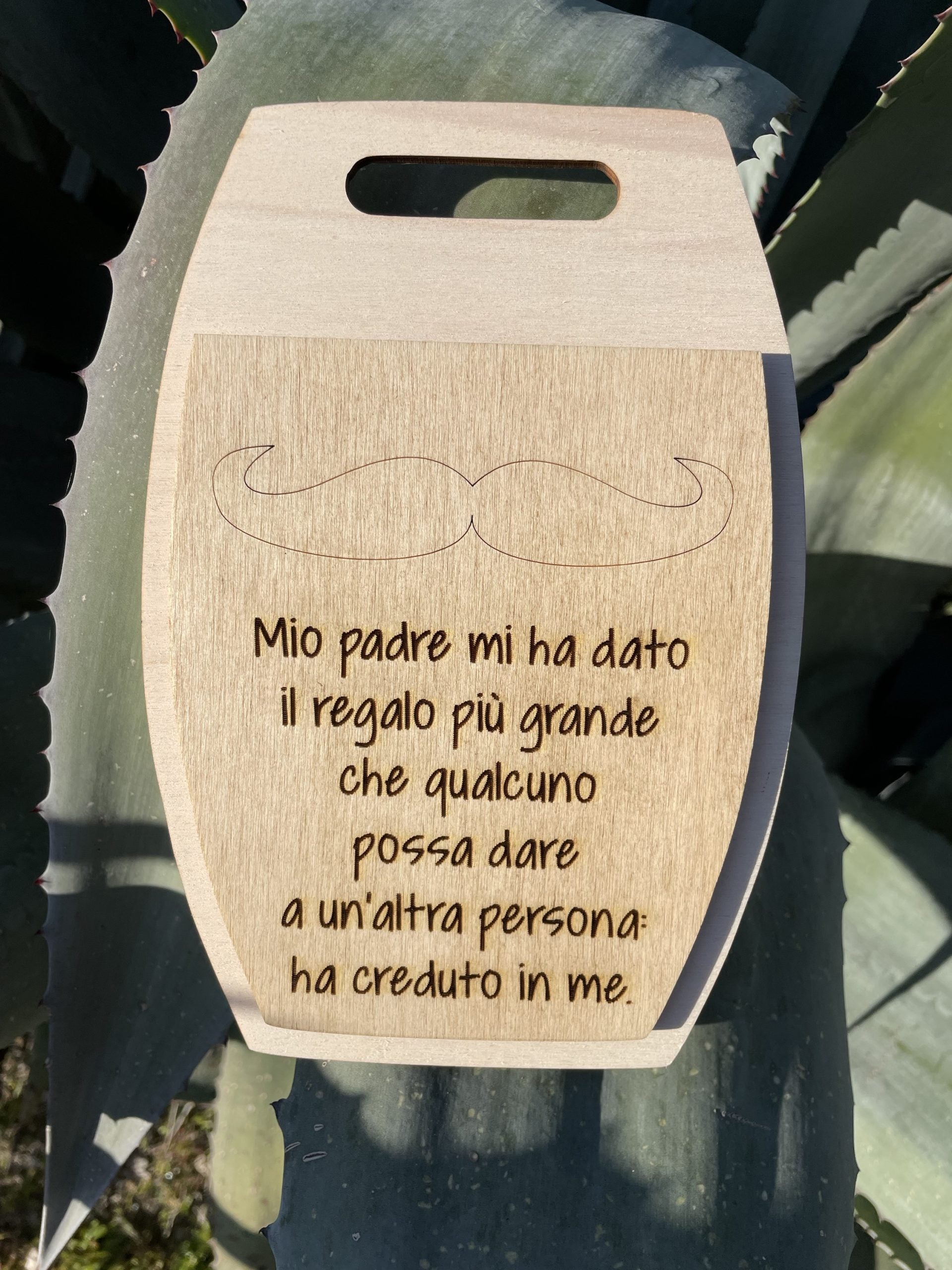 Tagliere personalizzato per Papà con dedica Idea's Cottage