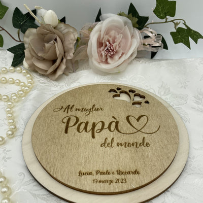 Sottopentola personalizzato per Papà con dedica Idea's Cottage