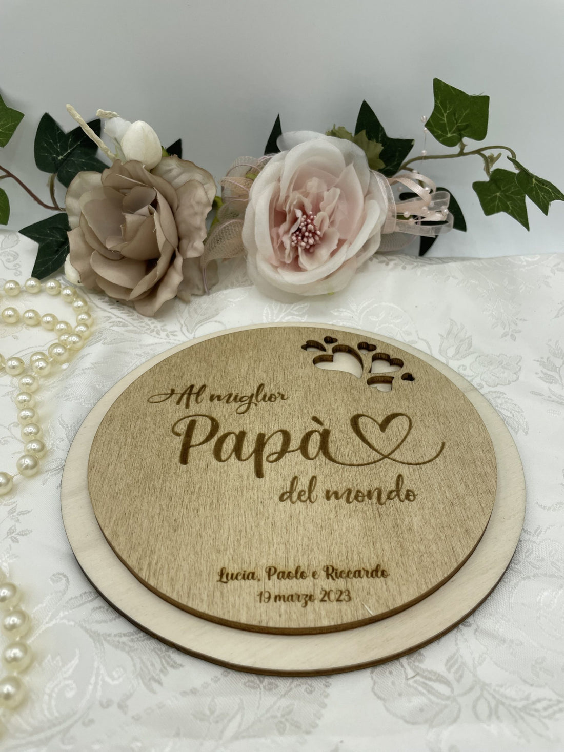 Sottopentola personalizzato per Papà con dedica Idea's Cottage