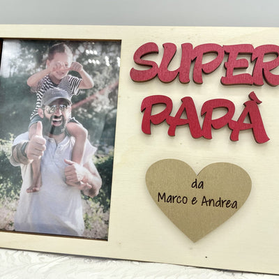 Portafoto personalizzato con dedica per Papà Idea's Cottage