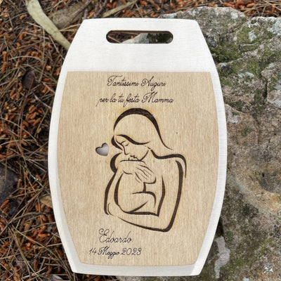 Tagliere personalizzato per Mamma con dedica Idea's Cottage