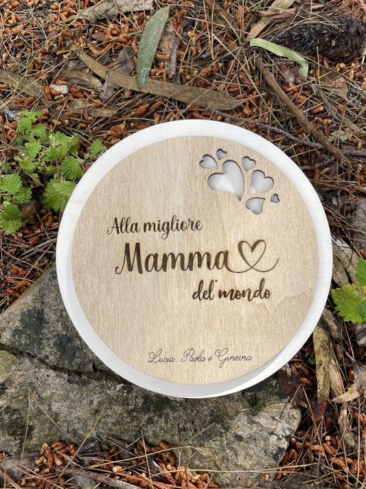 Sottopentola personalizzato per Mamma con dedica Idea's Cottage