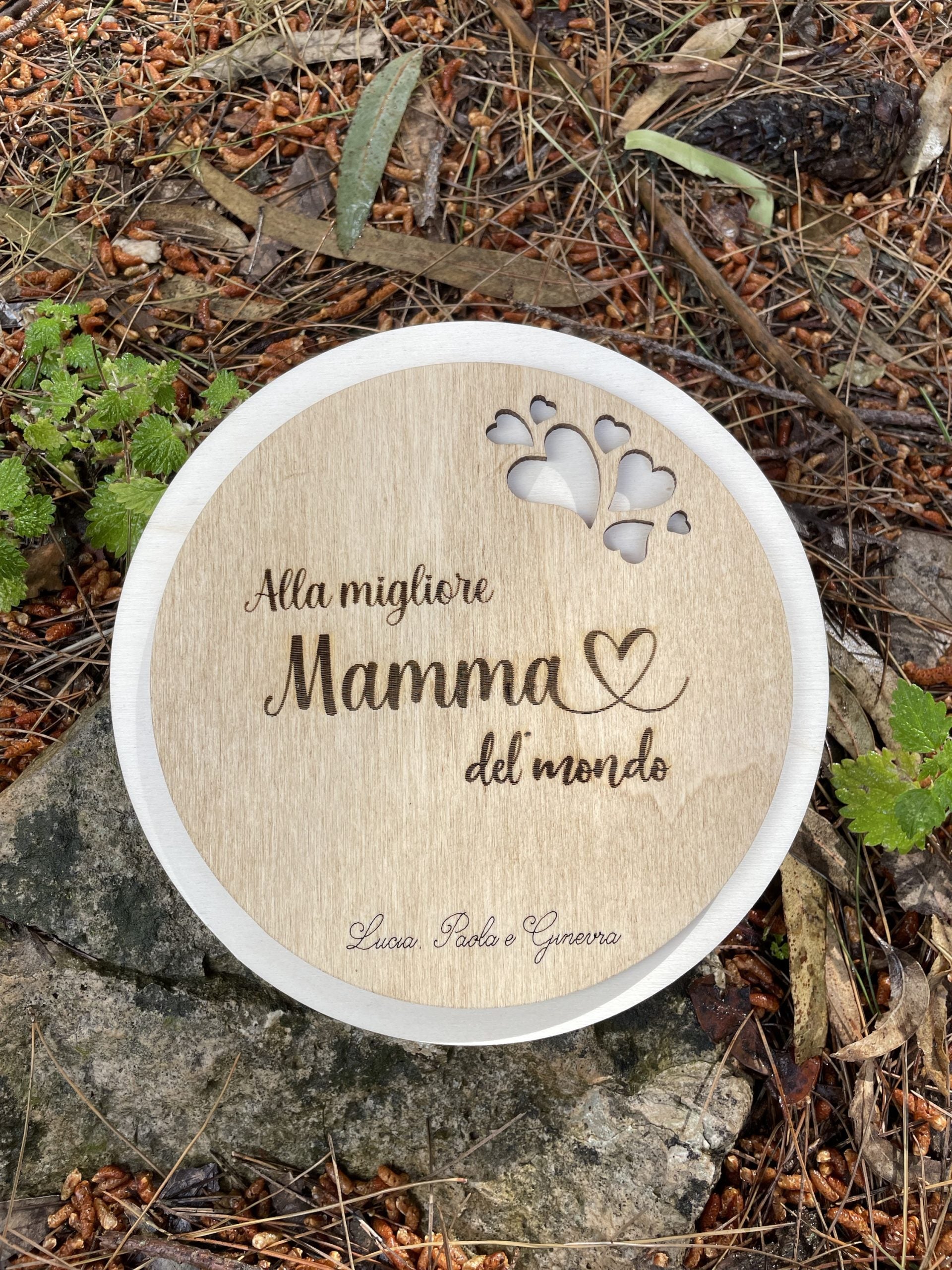 Sottopentola personalizzato per Mamma con dedica Idea's Cottage