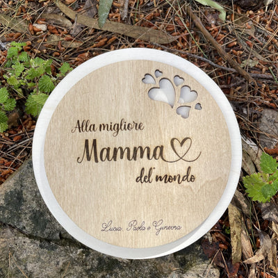 Sottopentola personalizzato per Mamma con dedica Idea's Cottage