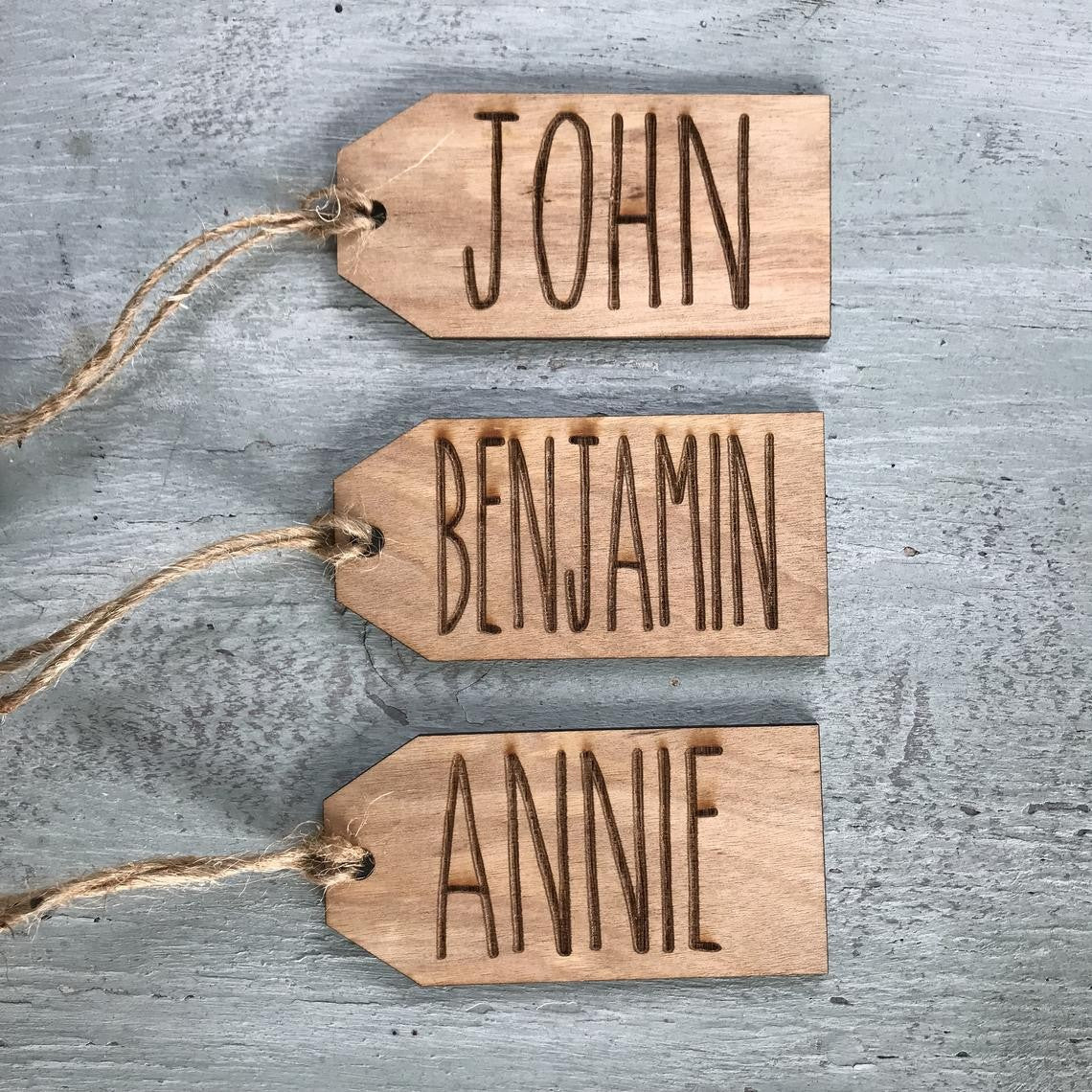 tag nome etichetta calza di natale Idea's Cottage