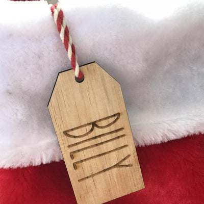 tag nome etichetta calza di natale Idea's Cottage